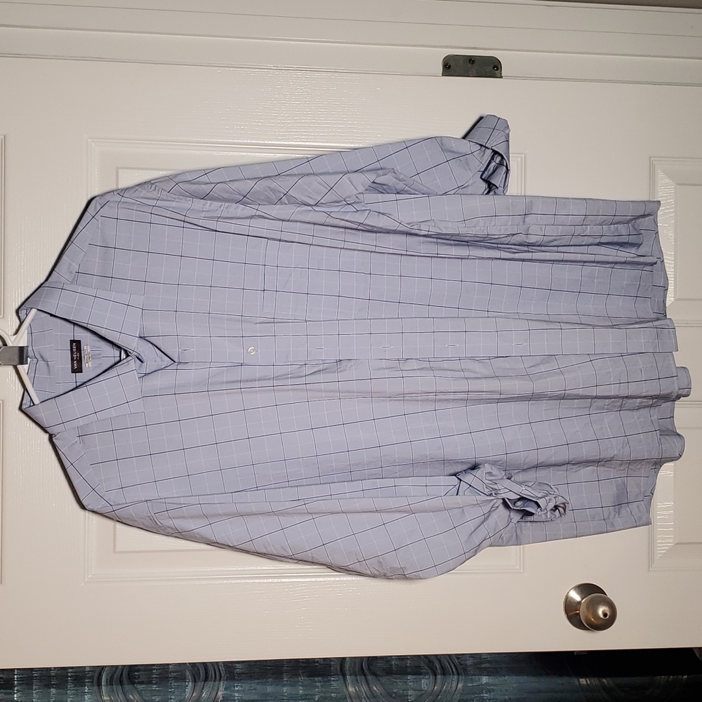 Long-sleeved button down dress shirt, 18.5 neck